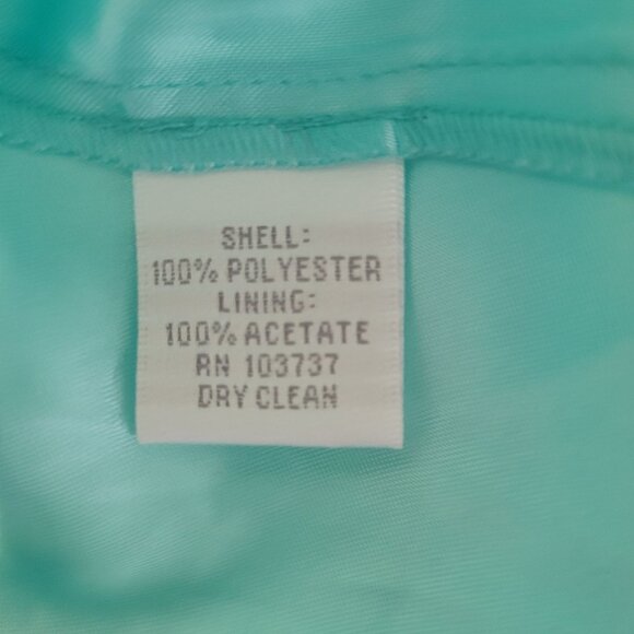 Donna Morgan Collection One-Shoulder Dress Womens Size 12 Teal Pleated Bodice NW - Picture 7 of 7